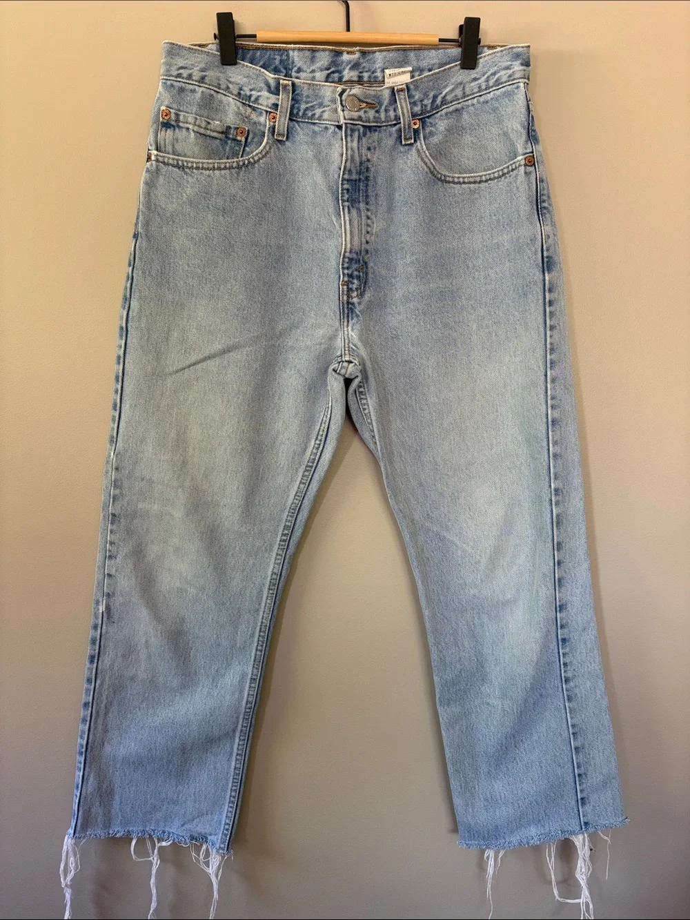 Vintage‎ Levi’s 505 Regular Fit Straight Leg Blue Jeans Size W33
